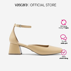 Vascara Giày Bít Mũi Vuông Ankle Strap - BMN 0670