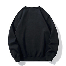 Áo sweater nỉ da cá trắng đen trơn X-shop unisex nam nữ đơn giản co dãn thoáng khí -xshop18