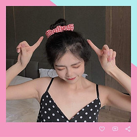 Dây chun buộc tóc vải scrunchies SC01