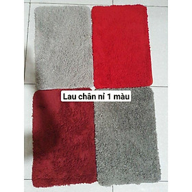 Mua THẢM CHÙI CHÂN 3D lông xù  các màu KT 40x60cm có ma sát chống trượt