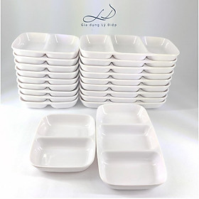 Mua Chén đựng mắm muối  nước chấm  2 ngăn 3 ngăn cao cấp