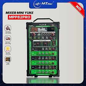 Mua Mixer Mini Xách Tay Cao Cấp YUKE MPP82PRO - MIXER 4 Kênh Loa  4 Kênh Micro Công Suất 800W  Nhỏ Gọn Di Chuyển Dễ Dàng  Sử Dụng Được Cho Ôtô  Gia Đình hàng chính hãng