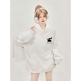 Áo Hoodie Vải Nỉ Ngoại In Hình Cún Salmo Siêu Xinh Mẫu Mới Unisex nam nữ chất liệu cao cấp form rộng phong cách cá tính Hàn Quốc
