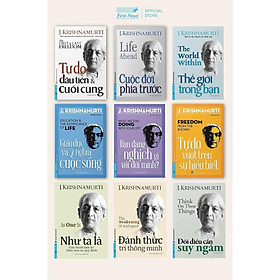 Sách - Combo 9 Cuốn J. Krishnamurti - First News