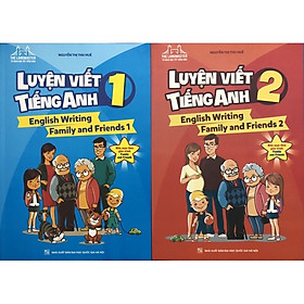 ￼Sách - Combo Luyện viết tiếng Anh 1 và 2 (English Writing Family and Friends)