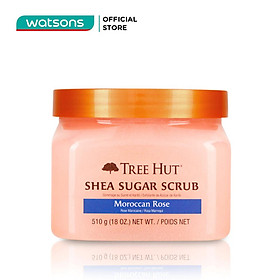 Tẩy Tế Bào Chết Cơ Thể Tree Hut Shea Sugar Scrub Moroccan Rose Tăng Đàn