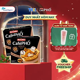 Combo 2 Hộp cà phê Phố sữa đá GOLD - MacCoffee (hộp 10 gói x 28g)