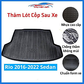 Mua Thảm nhựa lót cốp Rio 2016-2017-2018-2019-2020-2021-2022 Sedan nhựa dẻo dày dặn đàn hồi tốt