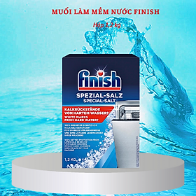 Muối rửa bát Finish hộp 1,2kg dùng cho máy rửa chén bát