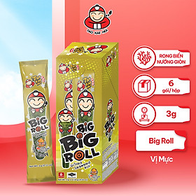 [HỘP 6 GÓI] Snack Rong Biển TaoKaeNoi Big Roll 3G Thái Lan Chính Hãng Ăn Vặt Healthy