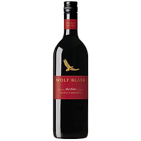 Rượu vang đỏ Úc Wolf Blass Red Label Shiraz Cabernet 750ml 13,5% - 14,5% - Không hộp