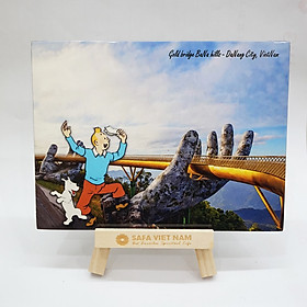 Tranh Sơn Mài "Tin Tin phiêu lưu Ba Na Hill"