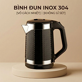 Bình đun siêu tốc Mishio MK403 dung tích 1.8L vỏ nhựa cách nhiệt chống bỏng - hàng chính hãng