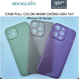 Ốp Lưng Nhám GOR FULL COLOR, Chống Vân Tay, Chống Sốc Dành Cho iPhone 14 PRO MAX / 14 PRO / 14 PLUS / 14 - HÀNG CHÍNH HÃNG