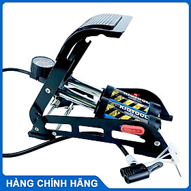 Bơm xe máy - Bơm xe đạp chân - Bơm đạp chân 2 ống đa năng - Bơm hơi đạp chân mini Xe Đạp, Xe Máy, Xe Ô tô, Xe Hơi Đa Năng Dễ Dàng Xếp Gọn thân hợp kim siêu bền, hỗ trợ cả van Mỹ và van Pháp Thương hiệu KIOTOOL