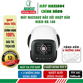 Máy massage đầu gối pin sạc Nikio NK-186 - Rung nóng, xung điện và xoa bóp áp suất khí
