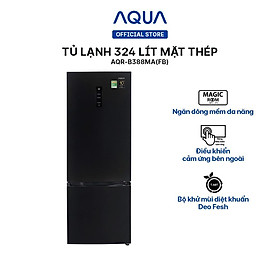 Hình ảnh Tủ lạnh ngăn đông dưới Aqua 324 Lít AQR-B388MA(FB) - Hàng chính hãng - Chỉ giao HCM, Hà Nội, Đà Nẵng, Hải Phòng, Bình Dương, Đồng Nai, Cần Thơ