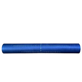 Thảm tập yoga du lịch cao cấp chính hãng Yvonne, Pole Star Blue (TẶNG KÈM 3 PHẦN QUÀ) dày 1,5mm gấp gọn, bề mặt nhám, siêu bám, ưa mồ hôi, dễ vệ sinh, chất liệu cao su tự nhiên, kích thước 183cm x 66cm, nặng 1,2kg