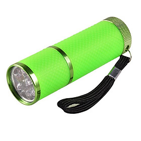 Mini Flash Light for LED UV Gel Curing Lamp Light Handheld Nail Dryer Nail Flashlight 9 LEDs 395nm UV Flashlights