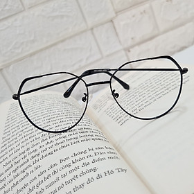 Gọng Kính Kim Loại Hàn Quốc Unisex Màu Đen Hot Trend 2020 - SK18013