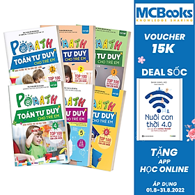 Combo trọn bộ sách pomath - toán tư duy cho trẻ em 4-6 tuổi