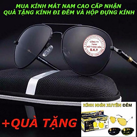 Kính mát nam cao cấp đẹp nhất + tặng kính đi đêm