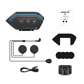 Tai Nghe Bluetooth 5.0 Chống Ồn Gắn Mũ Bảo Hiểm Kèm Phụ Kiện
