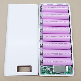 Mua Hộp đựng pin dự phòng 8 cell 18650 có 2 đèn led