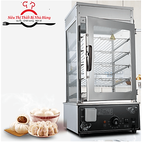 Mua TỦ HẤP BÁNH BAO 5 TẦNG BẢO HÀNH 12 THÁNG  HẤP CHÍN BÁNH BAO  TRƯNG BÀY THỰC PHẨM