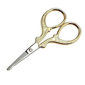 Stainless Steel Beauty Beard Mustache Nose Hair Trimming Scissors