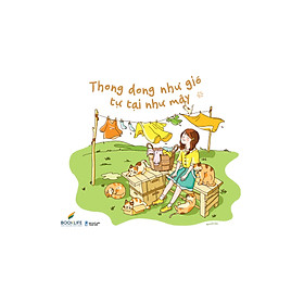 Sách Tô Màu Chữa Lành - Thong Dong Như Gió - Tự Tại Như Mây - 1980