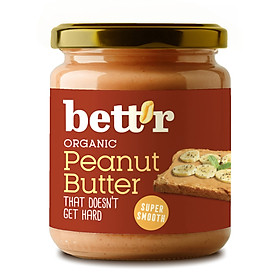 Bơ đậu phộng hữu cơ Bett'r organic peanut butter 250g