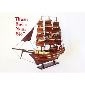 Thuyền buồm trang trí Kaiwo Maru Nhật bản 82cm