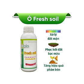 Phân thuốc sinh học phục hồi đất nhiễm mặn, nâng pH đất - Fresh Soil 1 lit