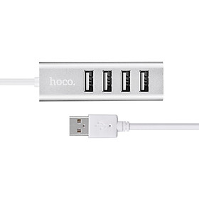 Mua Củ Sạc 4 Cổng USB Hoco HB1 (Xám đen) - Hàng Chính Hãng