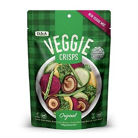 Rau củ sấy giòn vị nguyên bản DJ&A loại 140g - DJ&A Veggie Crisps