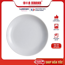 Đĩa Thủy Tinh Luminarc Granit 19cm - bộ 6 đĩa - P0704