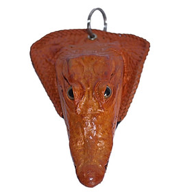 Móc khóa đầu cá sấu Huy Hoàng cỡ lớn màu đen, nâu đất, nâu đỏ, vàng bò HT8285-86-87-88