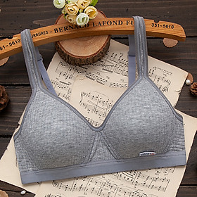 Áo lót nữ cotton không gọng đệm mỏng cao cấp, áo lót nữ sinh
