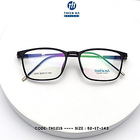Gọng kính vuông nam nữ Thiên Hà Optical nhựa dẻo unisex thời trang,nhẹ,càng mảnh dễ đeo,full màu TH1215