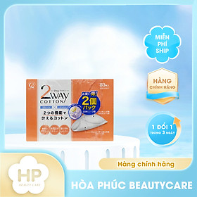 Set 2 Hộp Bông Tẩy Trang Cao Cấp Cotton Labo 2 Way (160 Miếng/ 2 Hộp)