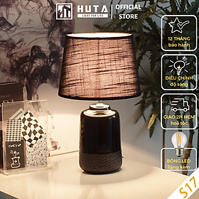 Mua Đèn Ngủ Để Bàn Gốm Sứ Cao Cấp HUTA S17 Độc Đáo  Sang Trọng  Decor Phòng Ngủ Khách Sạn  Tăng Giảm Độ Sáng  Ánh Sáng Vàng