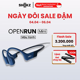 Tai Nghe Bluetooth Thể Thao Dẫn Truyền Âm Thanh Qua Xương SHOKZ OPEN RUN MINI S803 - Hàng Chính Hãng