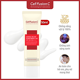 Kem Chống Nắng Cho Da Nhạy Cảm Cell Fusion C Derma Relief Suncreen 100 SPF 50+/PA++++ (50ml)