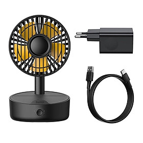 Mua Quạt Bàn Baseus Di Động Độ Ồn Thấp Hỗ Trợ Sạc Lại Bộ Sạc Không Dây 10w - Hàng Chính Hãng