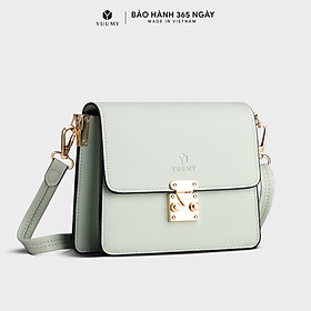 Túi đeo chéo da nữ khóa nhấn Yuumy Seasand YN99 - Xanh Ngọc