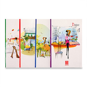 Vở 4 ly ngang 200 trang South Star Bistro 0740 (5 quyển)