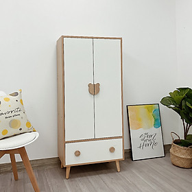 Mua Tủ Gỗ Lắp Ghép  Tủ Quần Áo Trẻ Em IGA Chống Đổ An Toàn Chất Liệu Gỗ Phủ Melamin Chống Nước và Xước Tuyệt Đối - GP123
