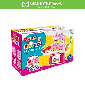 Bộ Đồ Chơi Nhà Bếp Màu Hồng Kết Hợp Với Ánh Sáng Và Âm Thanh DUKA - 889-40