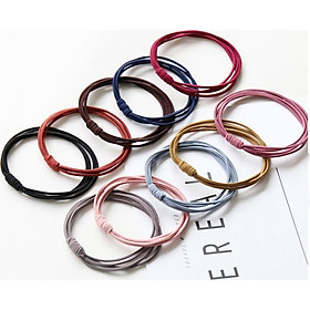 Combo 10 dây buộc tóc Hàn Quốc màu basic